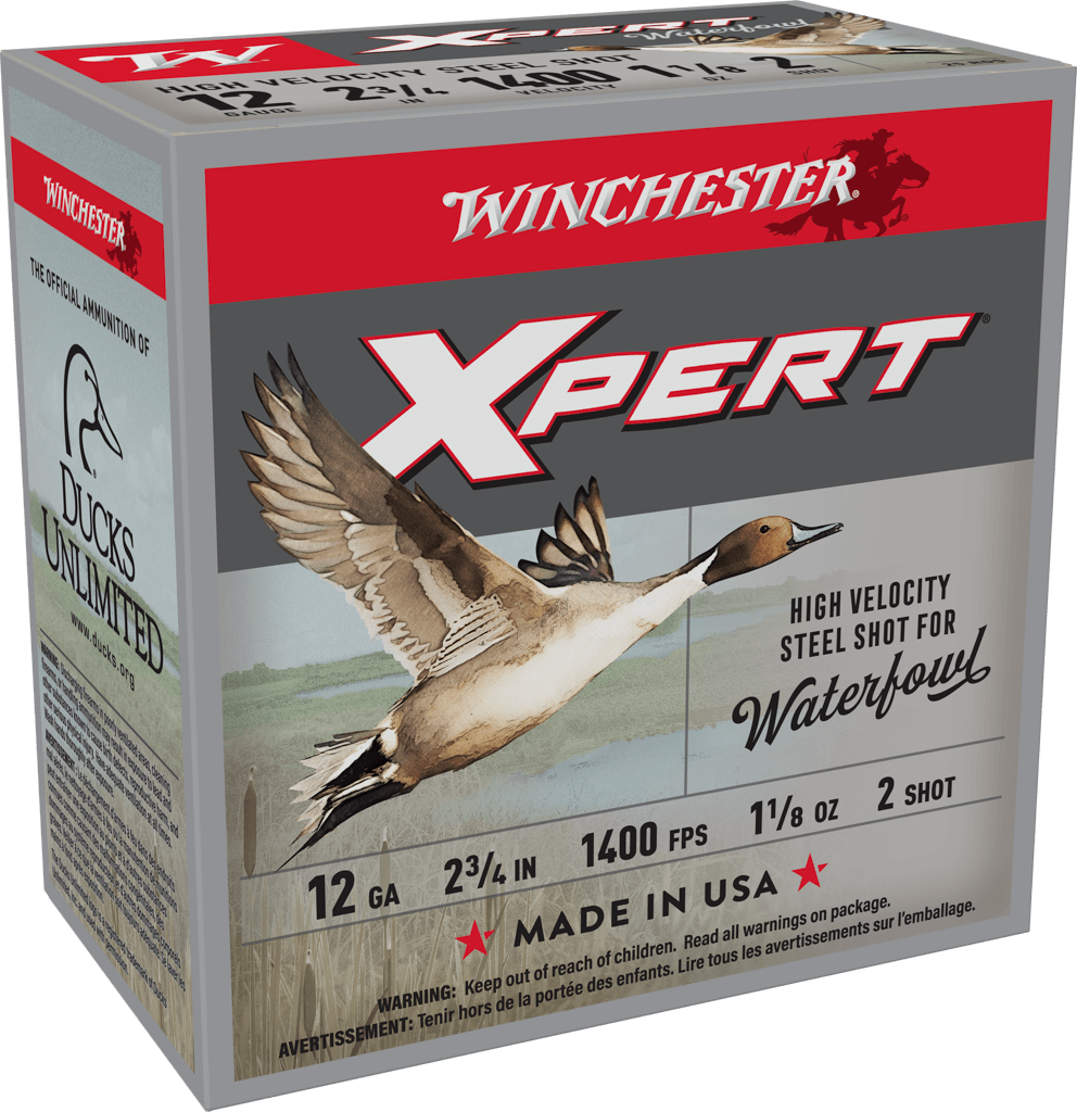 WINCHESTER SUPER X XPERT H.V. STEEL 12GA 2.75" 1-1/8OZ #2 25RDS BX 250RD CASE