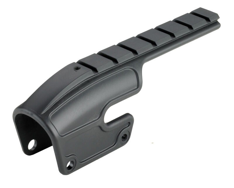 Weaver No Gunsmith Saddle Saddle Shotgun Mount - Mossberg 500 & 835 12-Gauge Only - Matte