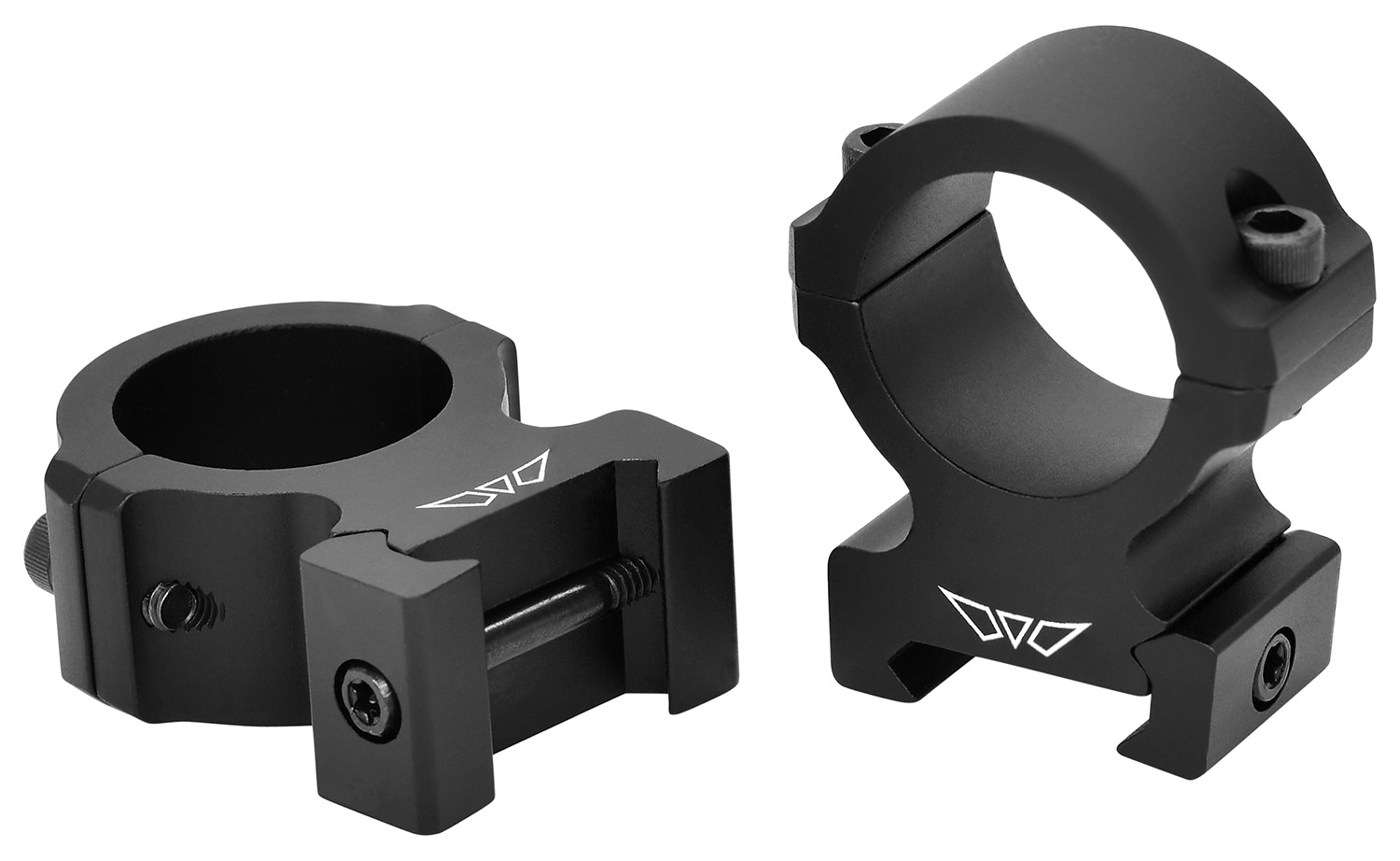 Warne Vapor 2-Piece Horizontal Scope Rings 1" High Matte