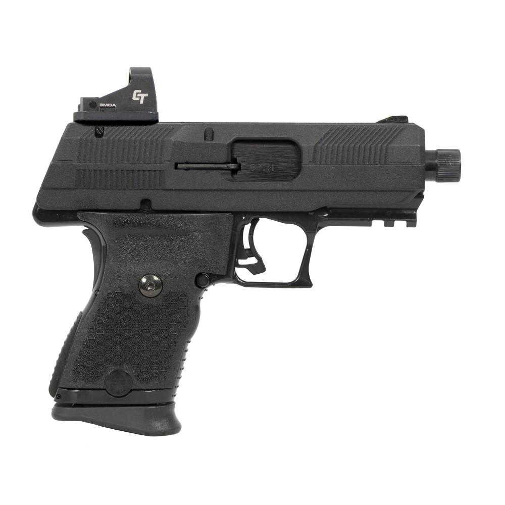 MKS SUPPLY LLC Hi Point Yeet Cannon Handgun 9mm Luger 10rd Magazine 4.12" Threaded Barrel Black with Crimson Trace Red Dot Sight