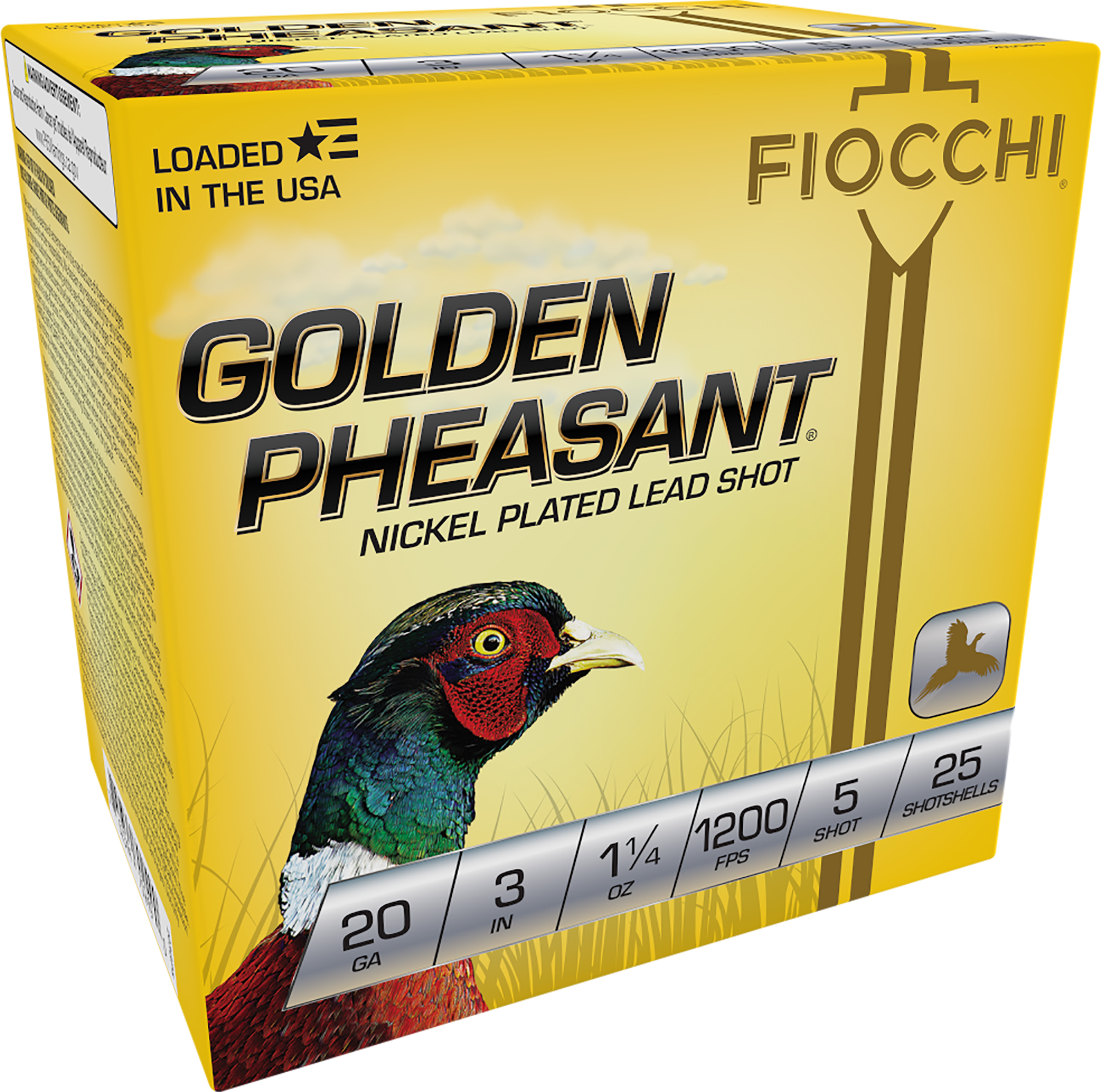 Fiocchi FIO 20G PHSNT 3-1.25-5 25RD 10BX/CS