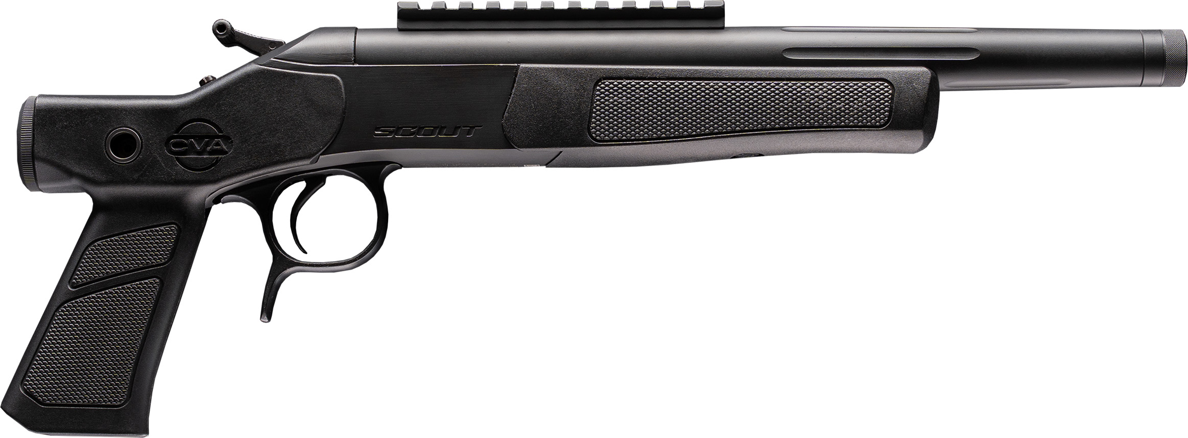 CVA Scout XP Pistol .223 Rem Single Shot 11.5" Threaded Fluted Stainless Steel Barrel w/Graphite Black Stock
