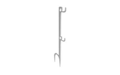 Birchwood Casey Double Hook Steel Target Hanger Ground Stake - White
