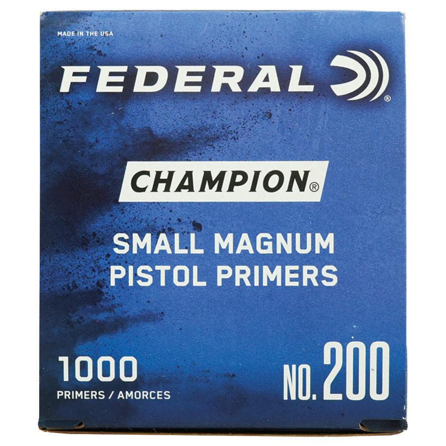 Federal Premium Champion Centerfire Primers Mag Small Pistol 1000/ct