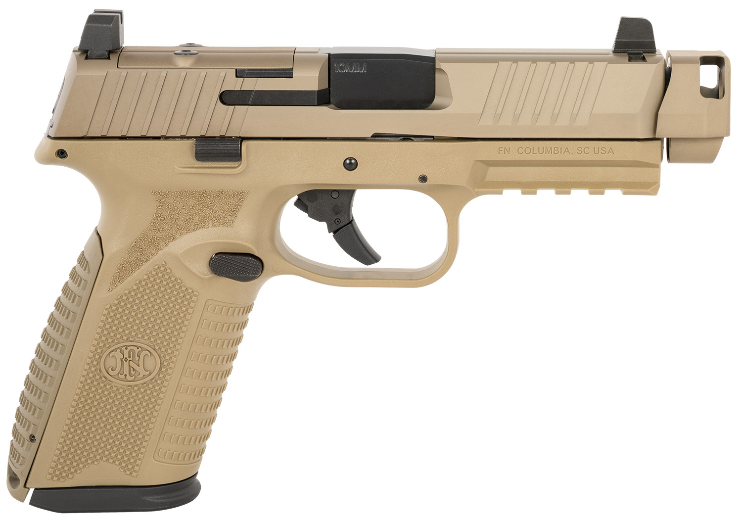 FN 510 MRD COMP 10MM PISTOL FDE 2-15RD MAGAZINES