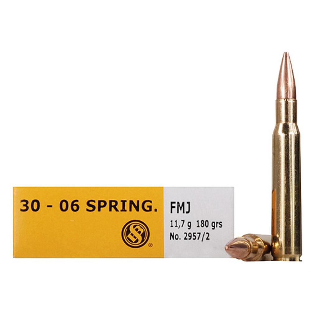 Mag-Tech/Sellier- Bellot Sellier & Bellot Rifle Ammunition .30-06 Sprg 180 gr FMJ 2675 fps 20/ct