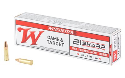 Winchester Game & Target Rimfire Ammunition 21 Sharp 37gr FMJ 1335fps 100/ct