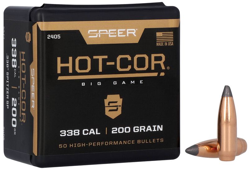 Speer Hot-Cor Rifle Bullets .338 cal .338" 200 gr SSP 50/ct