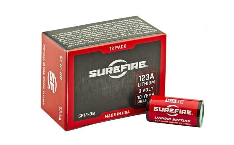 Surefire 123A Lithium Batteries 12/ct