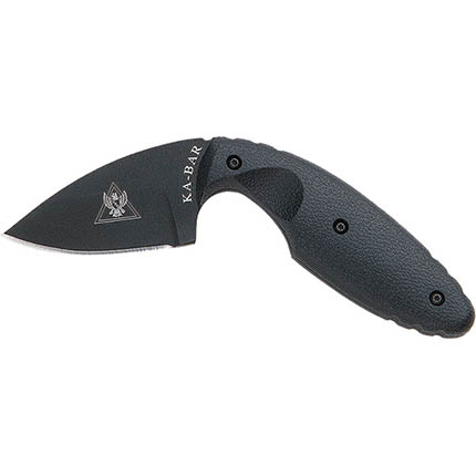Ka-Bar Original TDI Fixed Knife 2-3/10" Drop Point Blade Black with Sheath