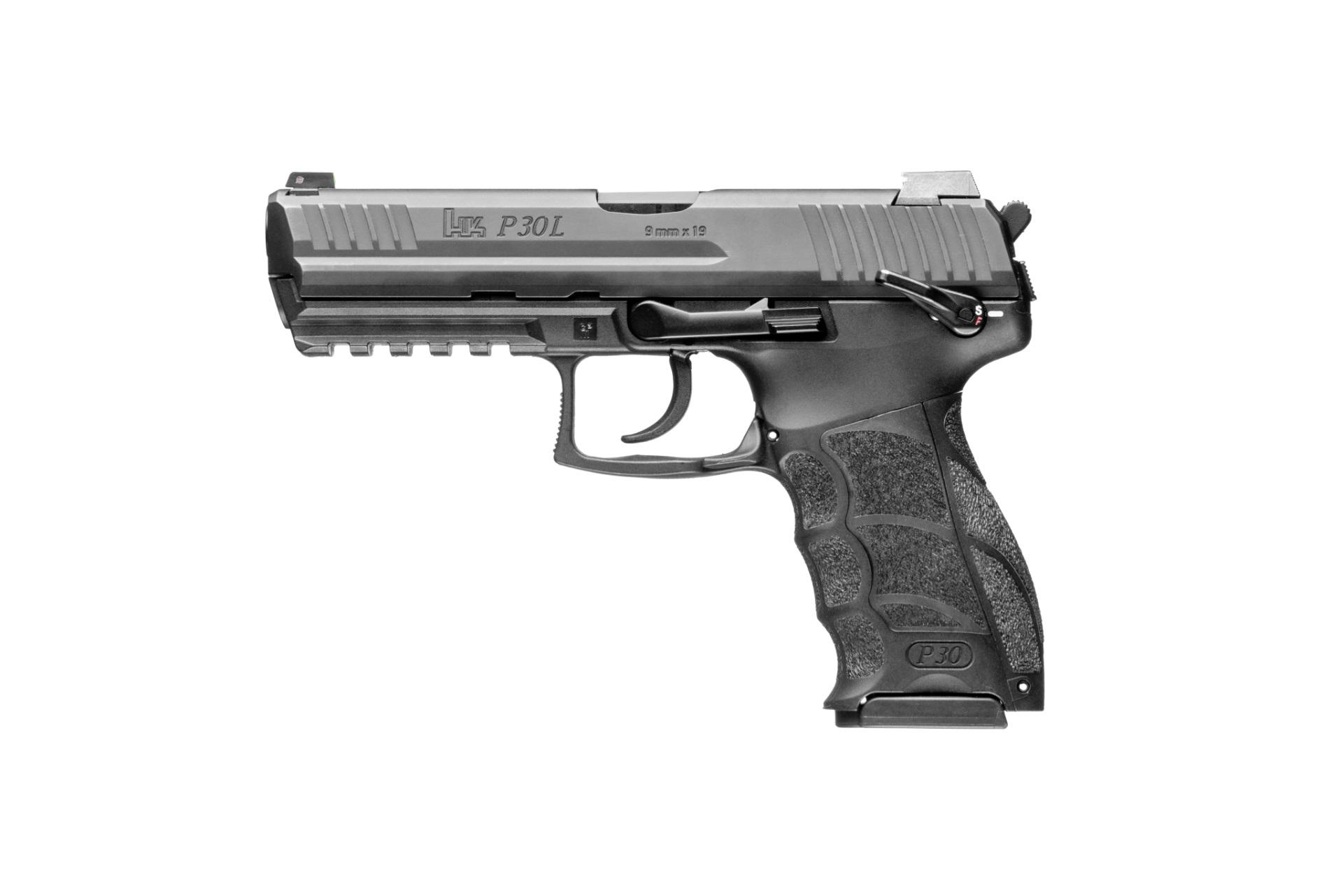 Heckler & Koch Inc. H&K P30 L V3 Handgun 9mm Luger 15rd Magazines(2) 4.45" Barrel DA/SA trigger and Manual Decocker & Safety