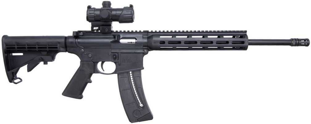 Smith & Wesson Inc. S&W M&P 15-22 Sport Rifle .22LR 25rd Magazine 16.5" Barrel with MP-100 M&P Red/Green Dot Optic