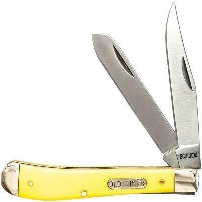 Battenfeld Knives Old Timer 94OTY Gunstock Trapper Folding Knife Yellow