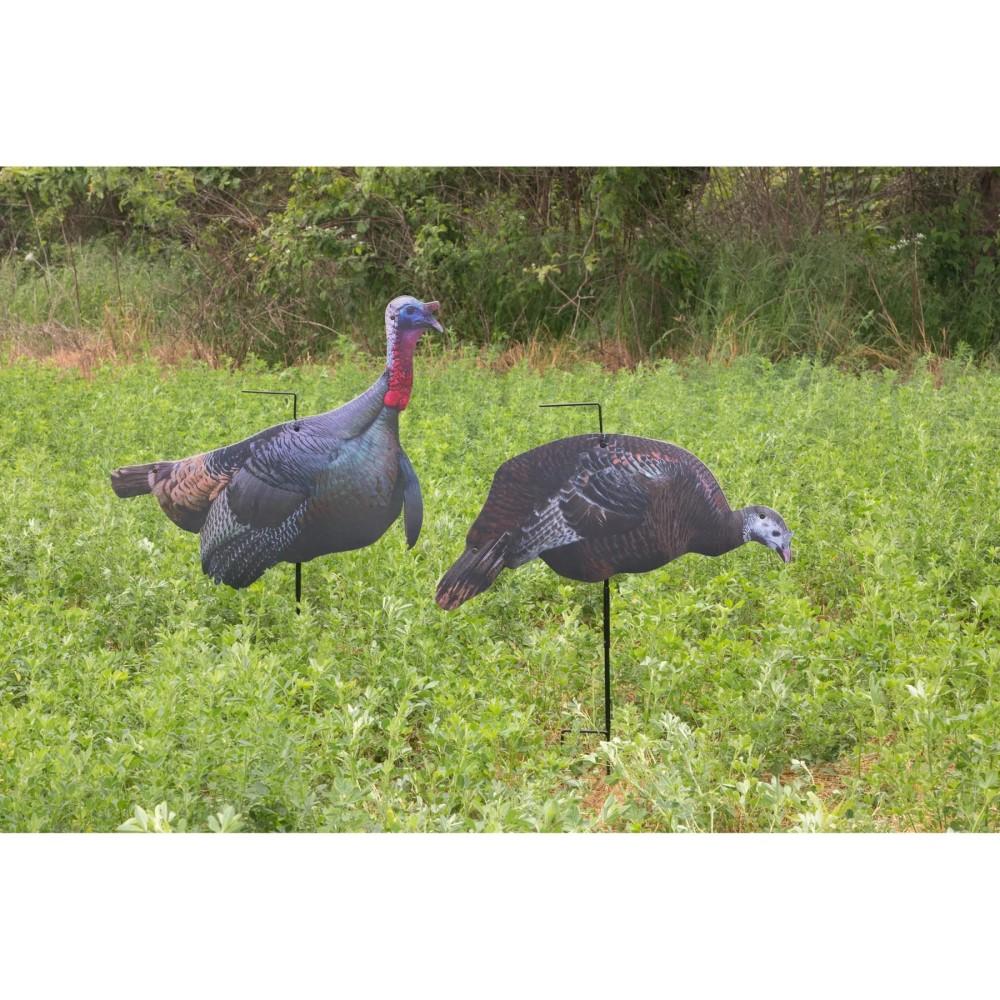Higdon Flex Turkey Decoy Combo Tom and Hen Silhouette