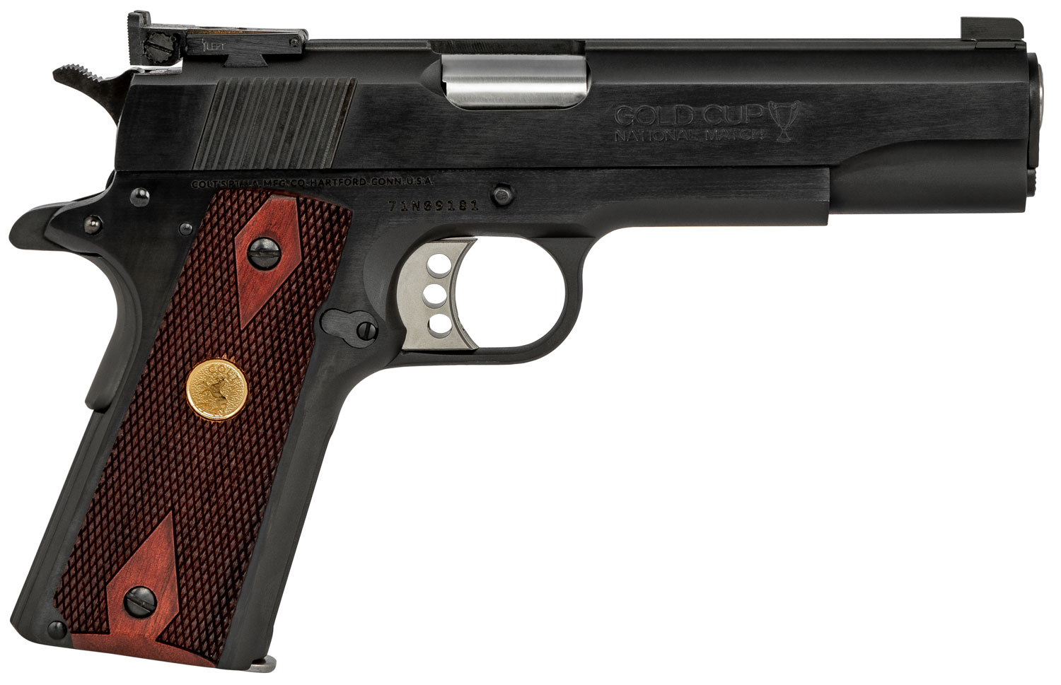 Colt Gold Cup National Match Handgun .38 Super 9rd Magazine 5" Barrel Blued Finish
