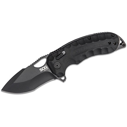 SOG Kiku XR Folding Knife 3" Tanto Blade Black