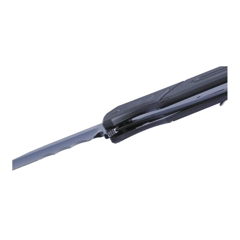 CRKT Ignitor Assisted Folding Knife 3-1/2" Drop Point Blade Black with Veff Serrations