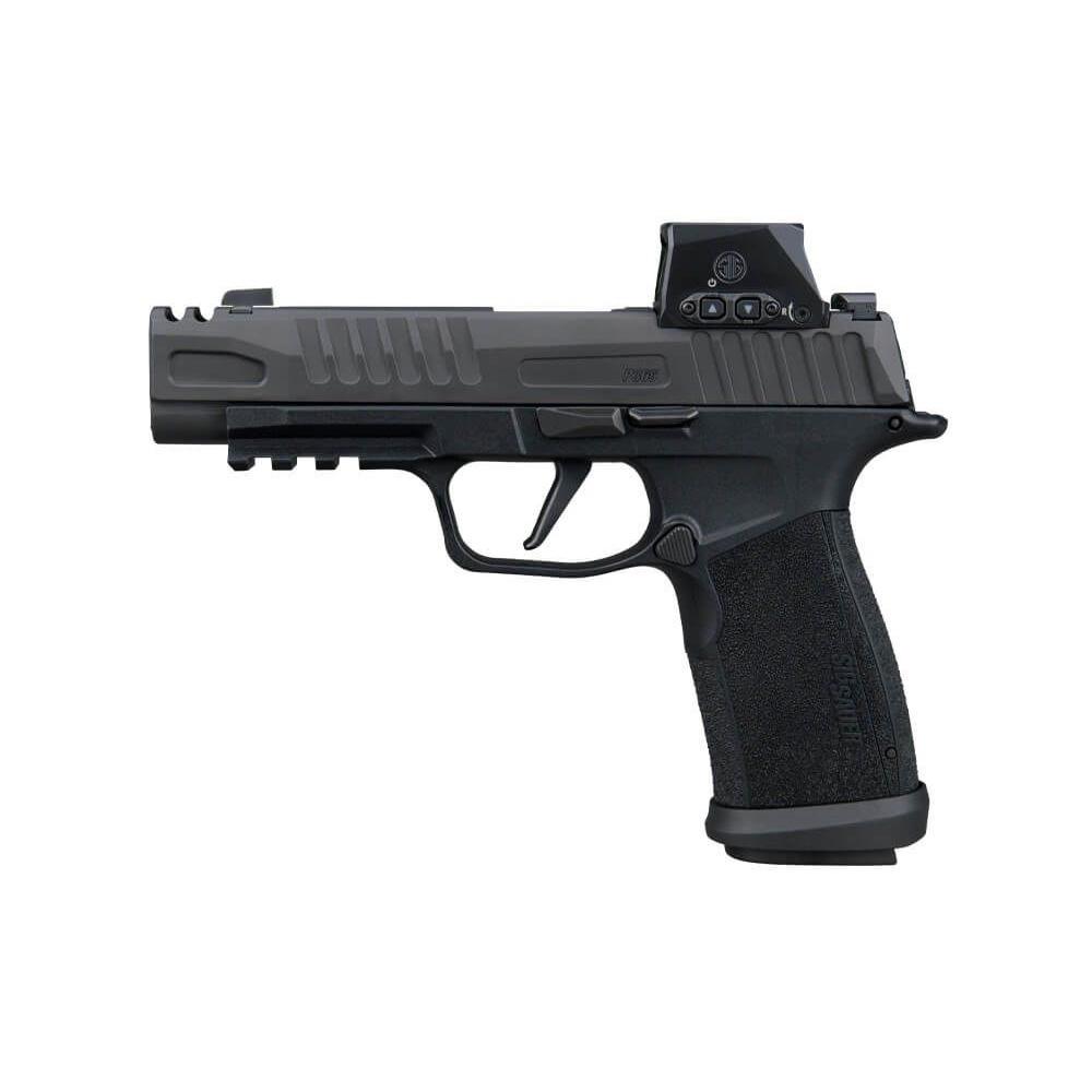 Sig Sauer P365 Fuse Comp Handgun 9mm Luger 21(2) &17(1)rd Magazines 3.7" Barrel Black Modular Polymer Grip Romeo Sig Loc