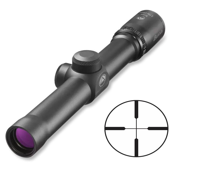 Burris Scout Rifle Scope 2.75x20mm 1" SFP Heavy Plex Black