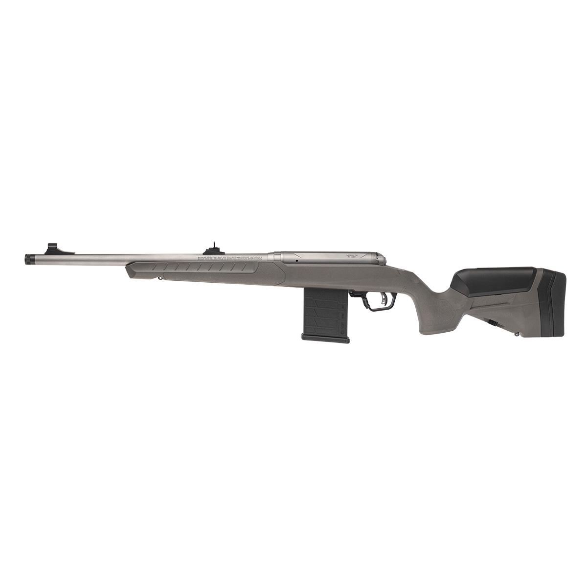 Savage 110 Ridge Hunter Rifle 338 Win Mag 5rd Capacity 20" Threaded Barrel Flat Dark Gray Stock