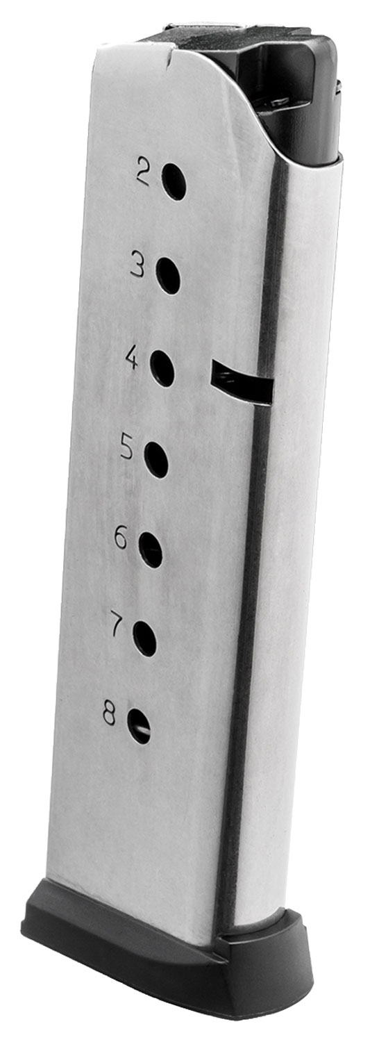 Springfield 1911 Stainless Steel Magazine with Slam Pad .45 ACP 8/rd