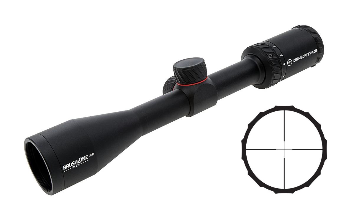 Crimson Trace Brushline Pro Rifle Scope - 3-9x40mm 1" SFP Plex