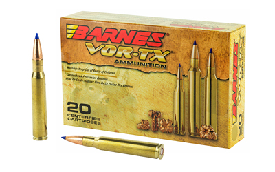 Barnes VOR-TX Rifle Ammunition .30-06 Sprg 168 gr TTSXBT 2800 fps 20/ct