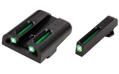 Truglo TFO Tritium/Fiber-Optic Day/Night Sights Fit Glock 20 21 25 28 29 30 31 32 37 40 and 41 - Front Green/Rear Green