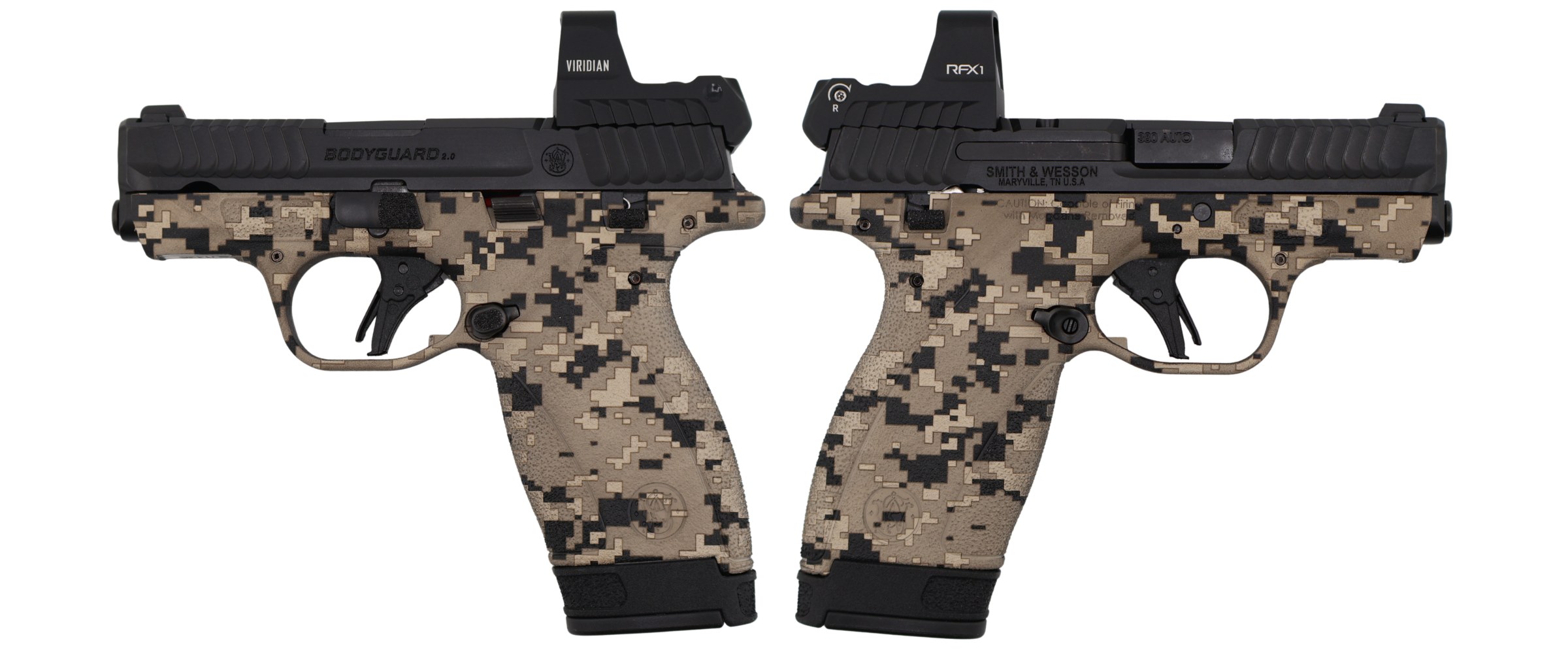 SMITH & WESSON BODYGUARD 2.0 DIGITAL CAMO M.S. W/ RFX1 OPTIC 380ACP PISTOL 2.75" 1-10RD 1-12RD