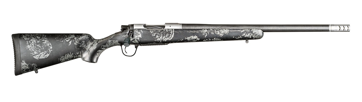 Christensen Arms Ridgeline FFT Rifle 25 Creedmoor 4rd Capacity 20" Threaded Carbon Fiber Barrel Natural Stainless w/Gray Accents Stock