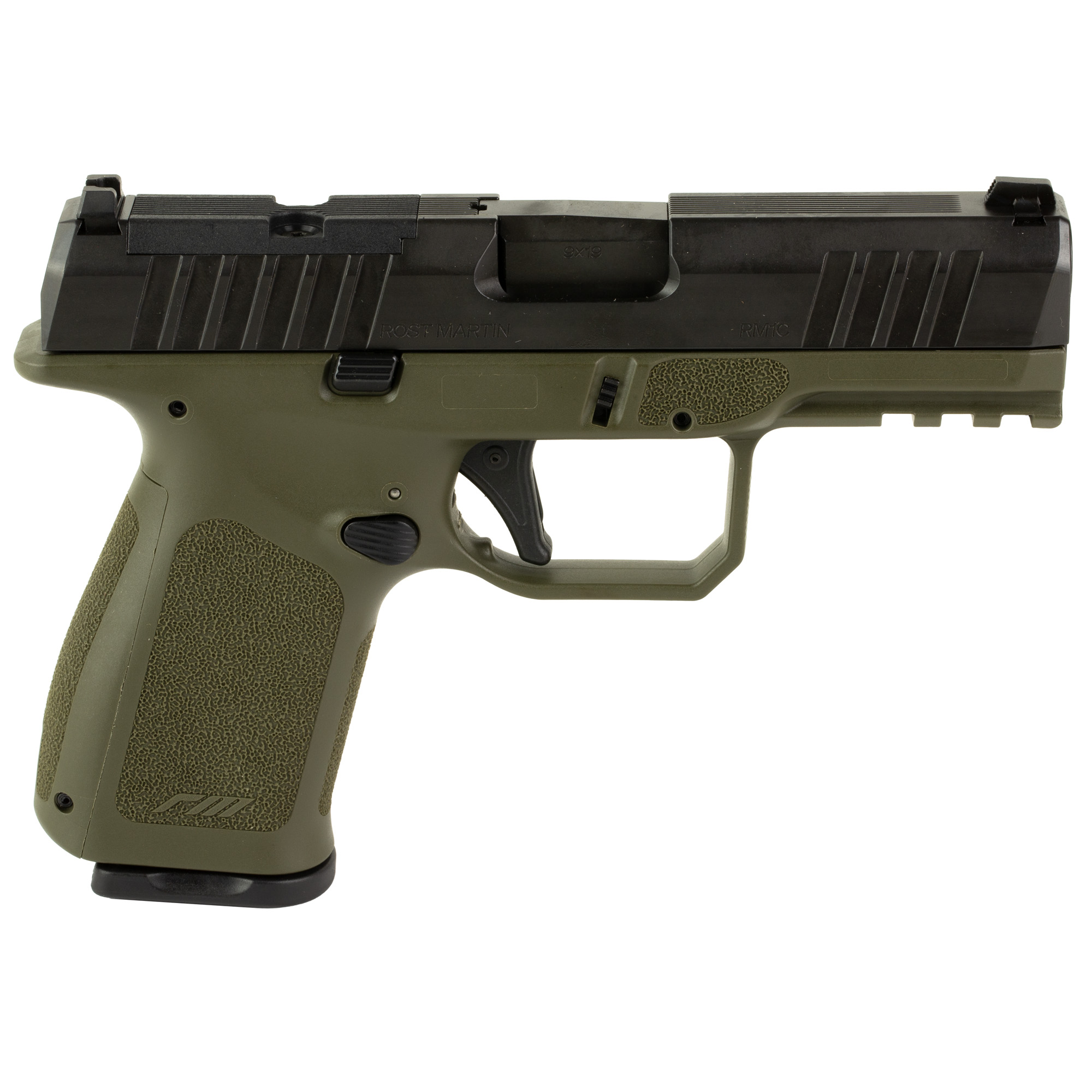 Rost Martin RM1C Handgun 9mm Luger 15rd (1) & 17rd (1) Magazines 4" Barrel ODG Optic Ready