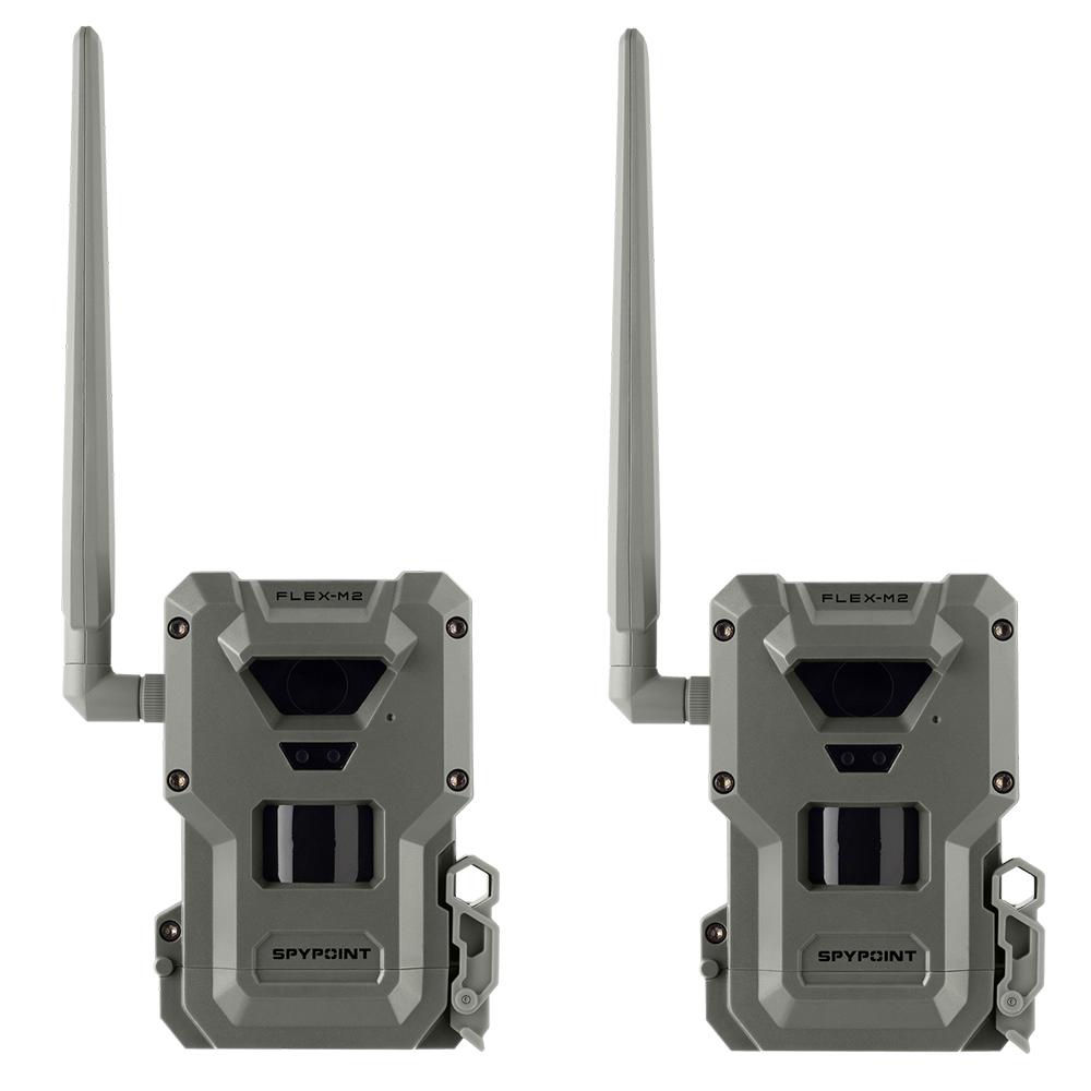 GG TELECOM /SPYPOINT Spypoint FLEX-M2 Cellular Trail Camera 32MP Twin Pack