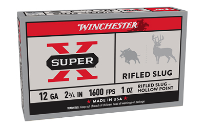 Winchester Super-X Slug Shotshells 12 ga 2-3/4" 1 oz 1600 fps Slug 5/ct