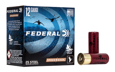 Federal Speed-Shok High Velocity Steel Shotshells 12ga 2-3/4" 1-1/8oz 1500 fps #4 Shot 25/ct