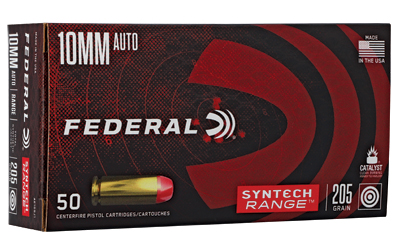 Federal Syntech Range Handgun 10mm Auto 205gr TSJ 1150 fps 50/ct