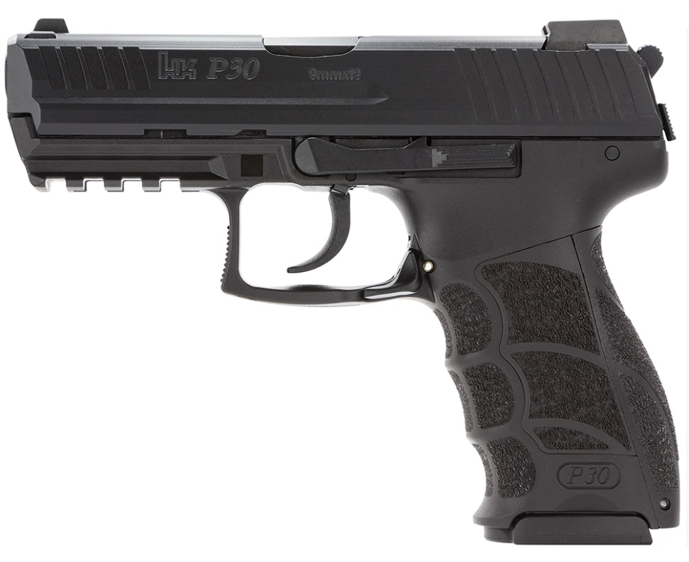 Heckler & Koch Inc. H&K P30 Handgun 9mm Luger 10rd Magazines(2) 3.85" Barrel DA/SA V3 Rear Decocker Button