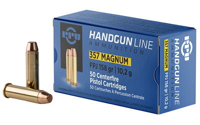 TRZ Trading Inc. PPU Handgun Defense Ammunition .357 Magnum JHP 158gr 1607 fps 50/ct