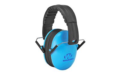 Walker's Game Kids Folding Passive Ear Muffs-Blue