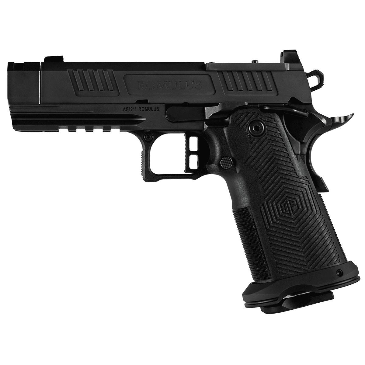 Alpha Foxtrot AF1911-ROMULUS 9mm 17 & 20 Round Magazines (1 Each) DLC 4.25" Compensator RMSC Optic Cut
