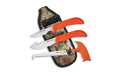 Outdoor Edge WildGuide 3-Piece Field Dressing Combo with Caping Knife/Skinner/Saw