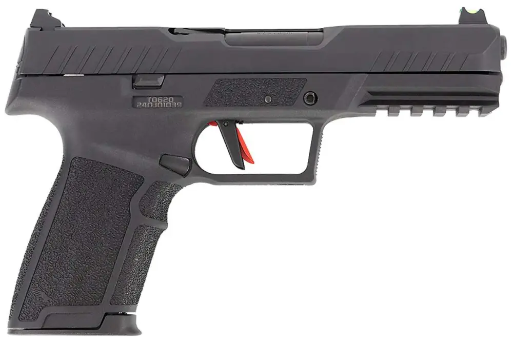 Tisas dTISAS PX-5.7 F.O. RAPTOR 5.7X28 PISTOL 4.8" QPC SLIDE, ADJ REAR SIGHT, 2-20RD MAGS