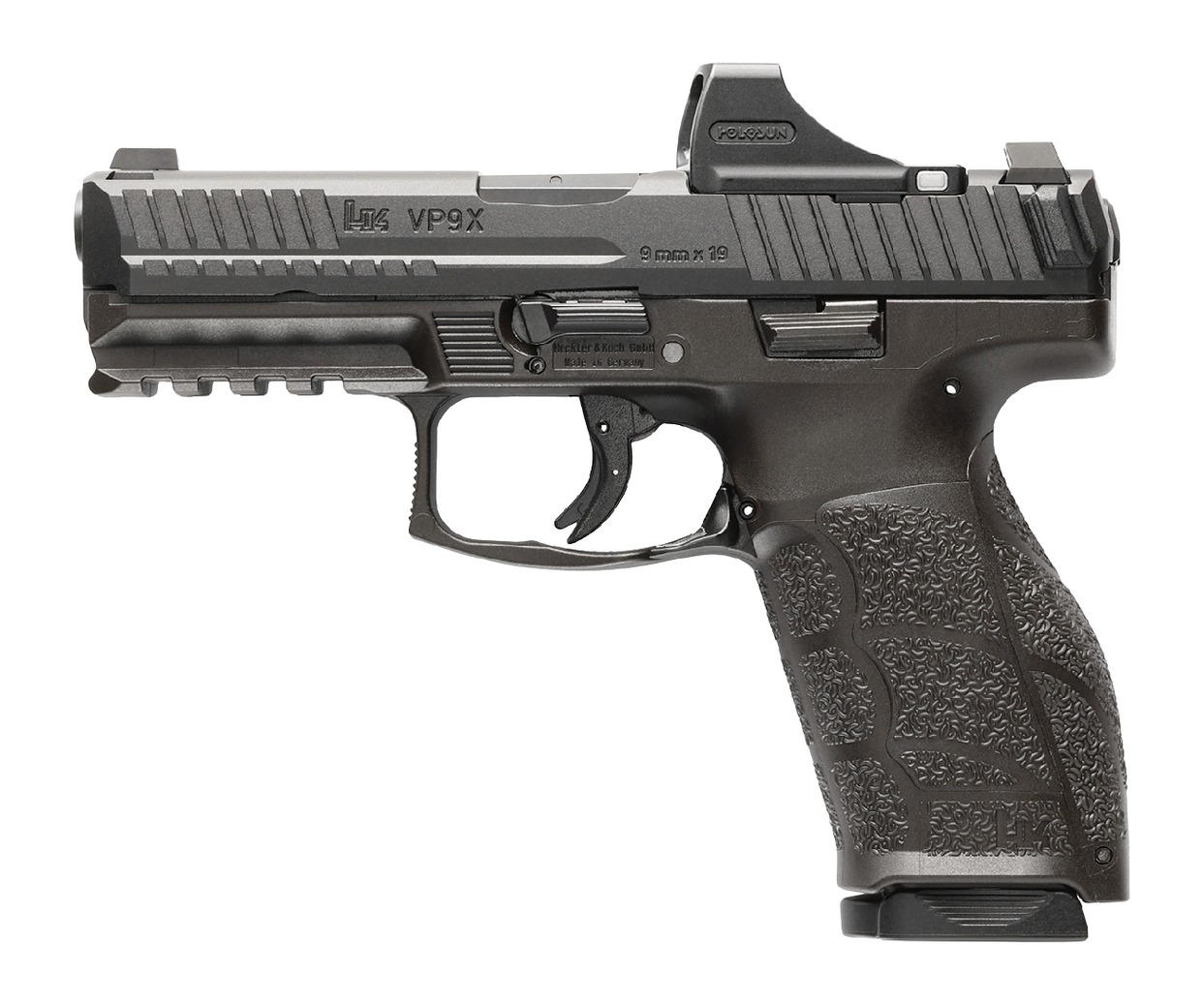 Heckler & Koch Inc. H&K VP9A1 X Optic Equipped (SCS) Handgun 9mm Luger 10rd Magazines(2) 4.09" Barrel Black CA Compliant