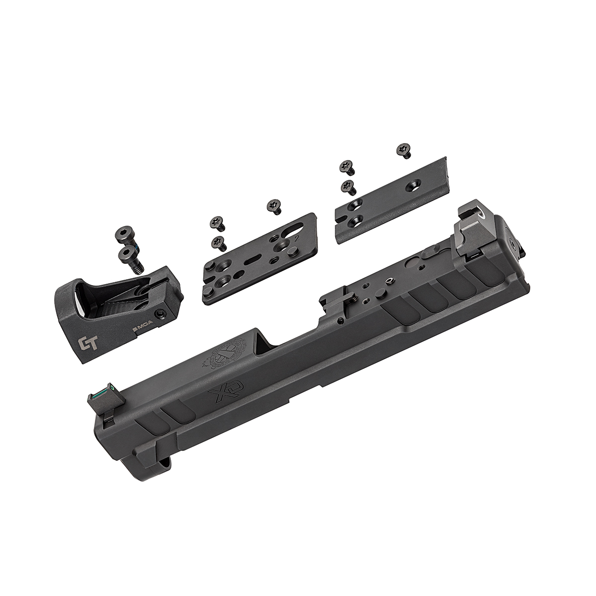 Springfield Armory XD OSP Slide Assembly with Crimson Trace CTS 1500 and OSP Optics Mounting Plate