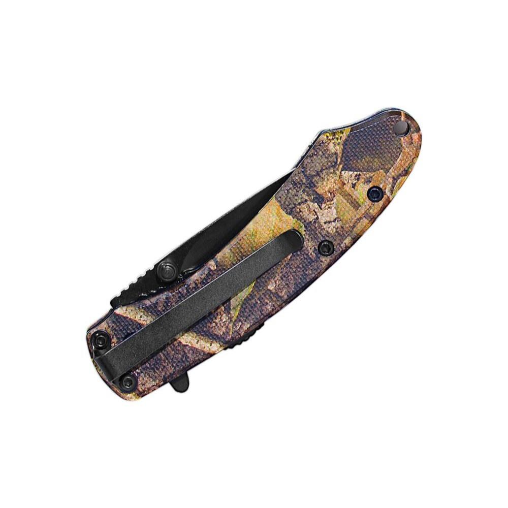 Rock Ridge Outdoors ABKT Elite Ember Folding Knife 2-3/4" Drop Point Blade Mossy Oak DNA