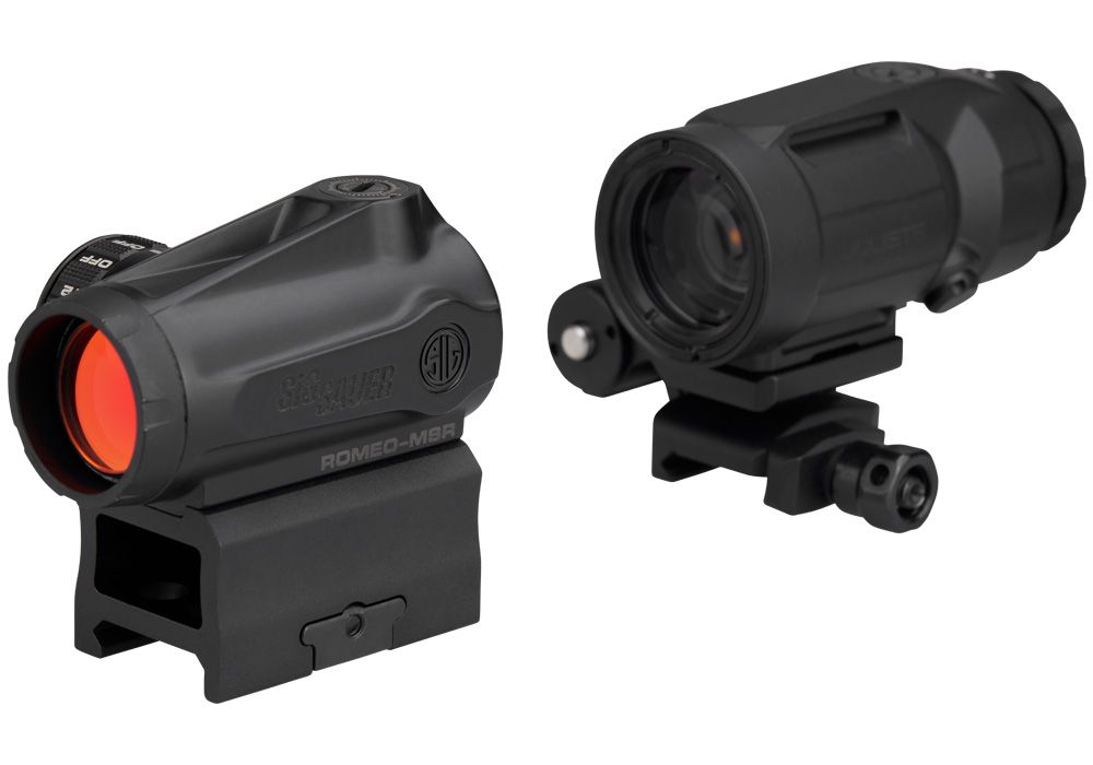 SIG SAUER ROMEO MSR G2 2MOA COMBO KIT, JULIET5 MCRO 5X24MM MAGNIFIER