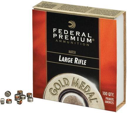 Federal Premium Gold Medal Centerfire Primers-Large Magnum Rifle Match 1000/ct