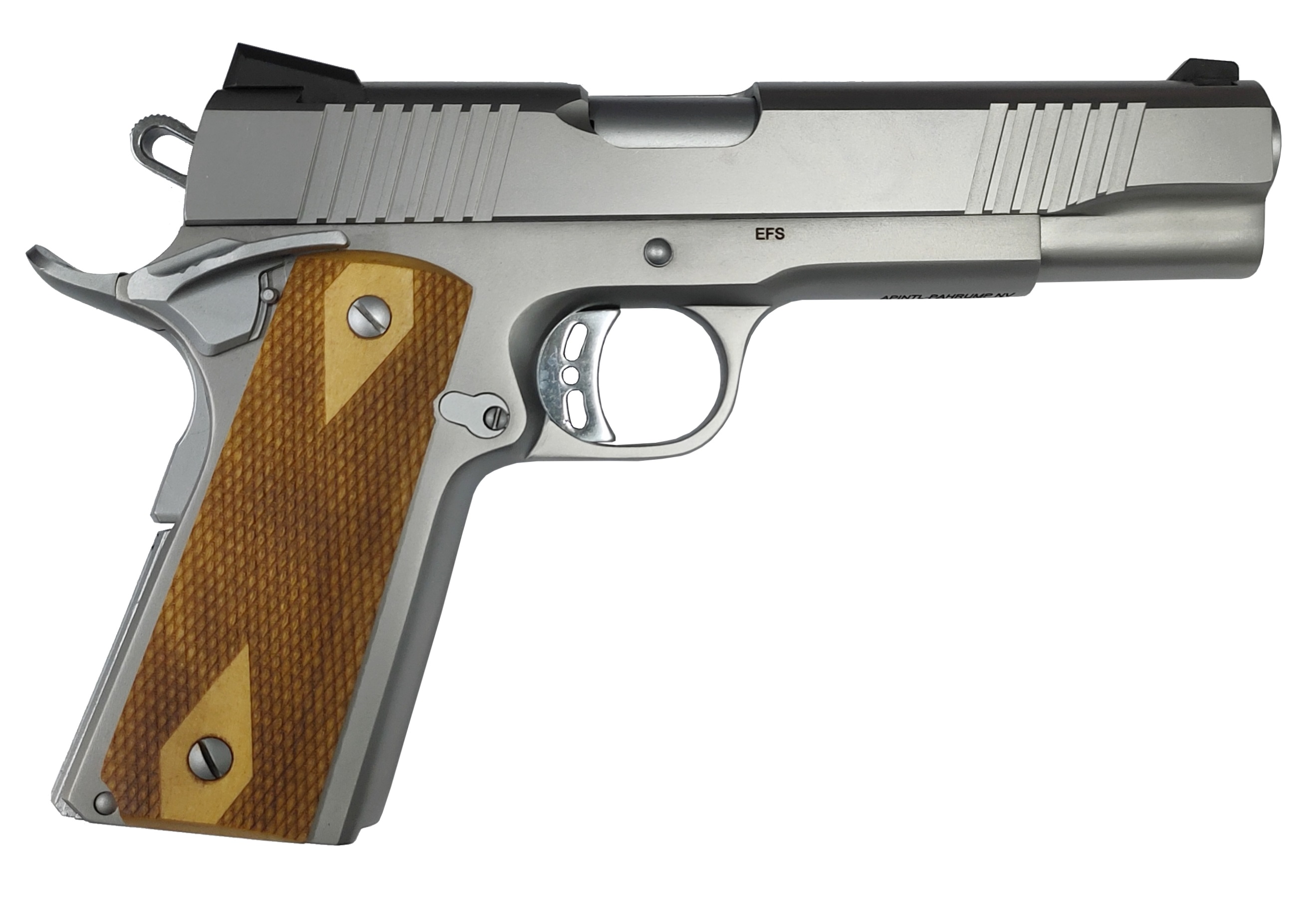 Rock Island Armory Rock 1911 Full Size Handgun 10mm 8rd Magazine 5" Barrel Stainless Steel with Wood Grip