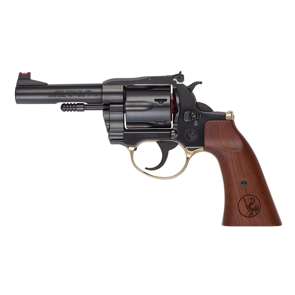 Henry H17 Big Boy Deadeye Handgun .357 Mag/.38 Spl 6rd Capacity 4" Blued Barrel Walnut Gunfighter Grip