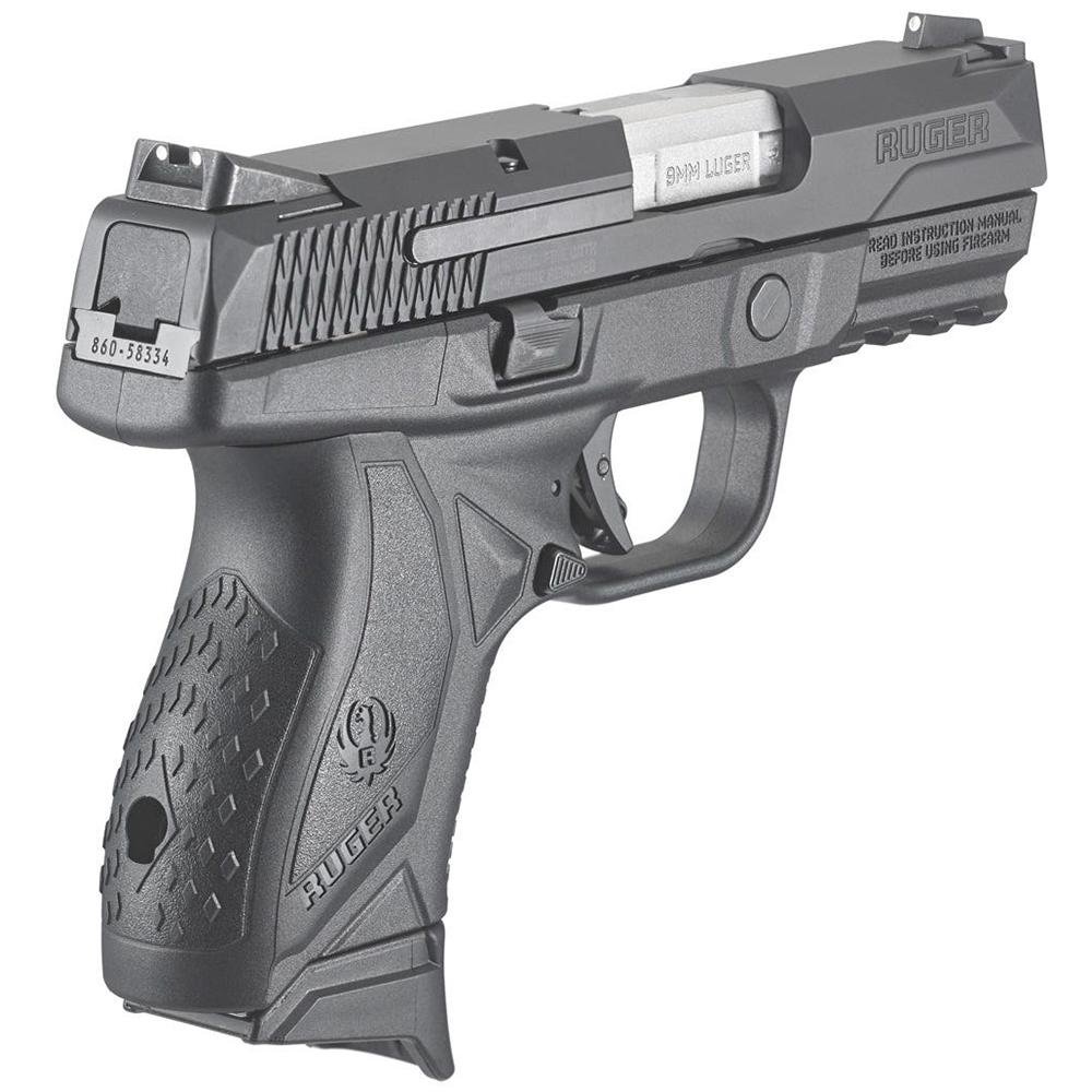 Sturm Ruger & Co Ruger American Compact Handgun 9mm Luger 17rd Magazine 3.55" Barrel Black