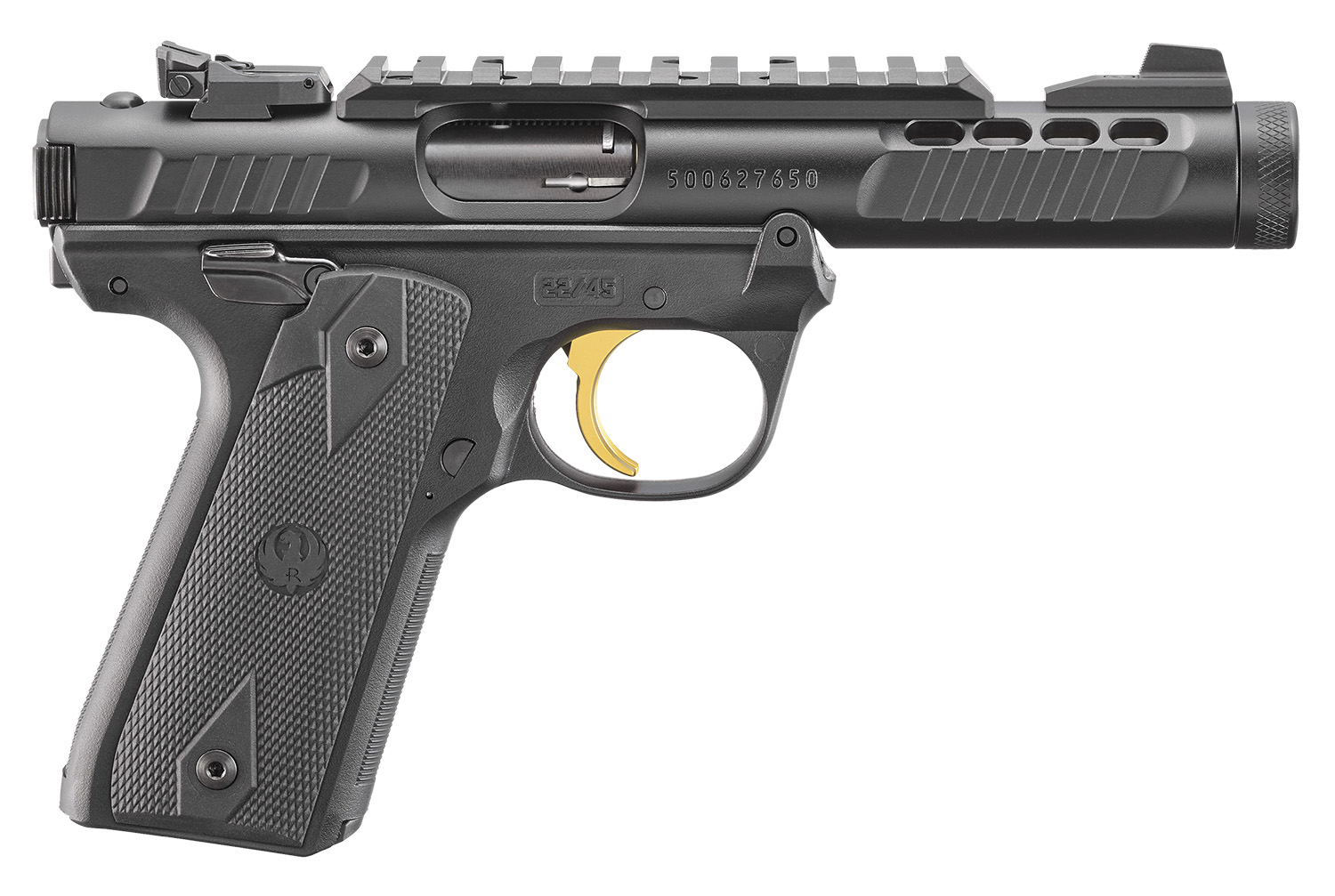 Sturm Ruger & Co Ruger Mark IV 22/45 Lite Handgun .22 LR 10rd Magazines(2) 5.5" Threaded Barrel Black Finish
